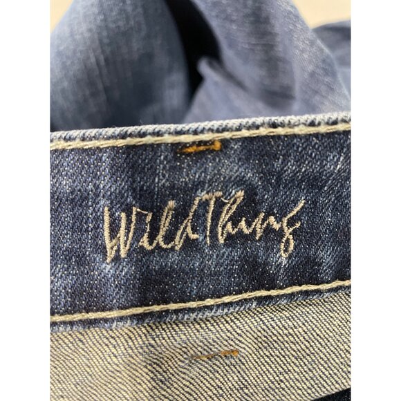 Cowgirl Tuff Co Wild Thing Bootcut Denim Jeans Women 34 Distressed Western Ranch - Picture 9 of 12